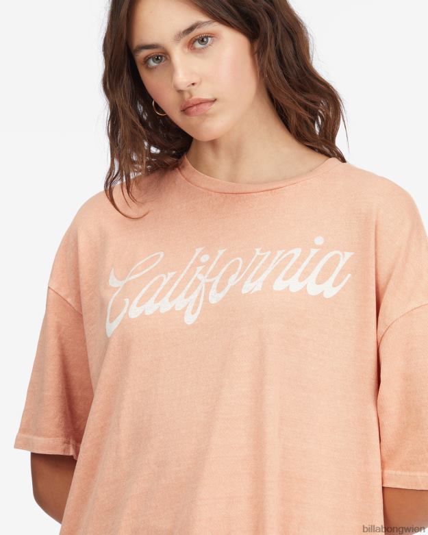 Billabong Clothing 00V682271 | Billabong Land der Milch und des Honigs Freund-T-Shirt Steinrose Frauen