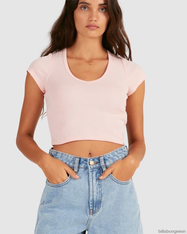 Billabong Clothing 00V682369 | Billabong Baby-V-T-Shirt blassrosa Frauen