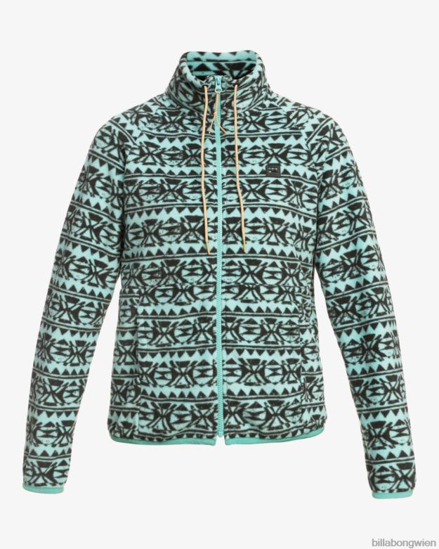 Billabong Clothing 00V682125 | Billabong Rand-Fleece mit Stehkragen und Reißverschluss Lagune Frauen