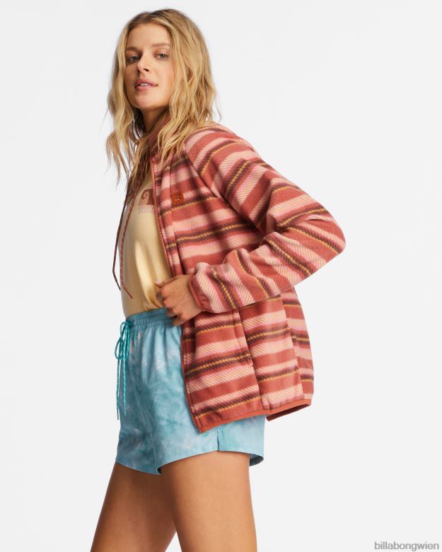 Billabong Clothing 00V682129 | Billabong Rand-Fleece mit Stehkragen und Reißverschluss küsse die Erde Frauen