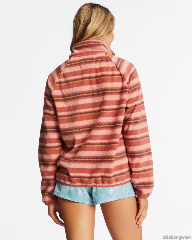 Billabong Clothing 00V682129 | Billabong Rand-Fleece mit Stehkragen und Reißverschluss küsse die Erde Frauen