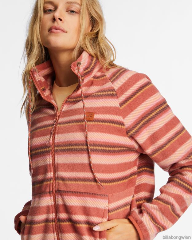 Billabong Clothing 00V682129 | Billabong Rand-Fleece mit Stehkragen und Reißverschluss küsse die Erde Frauen