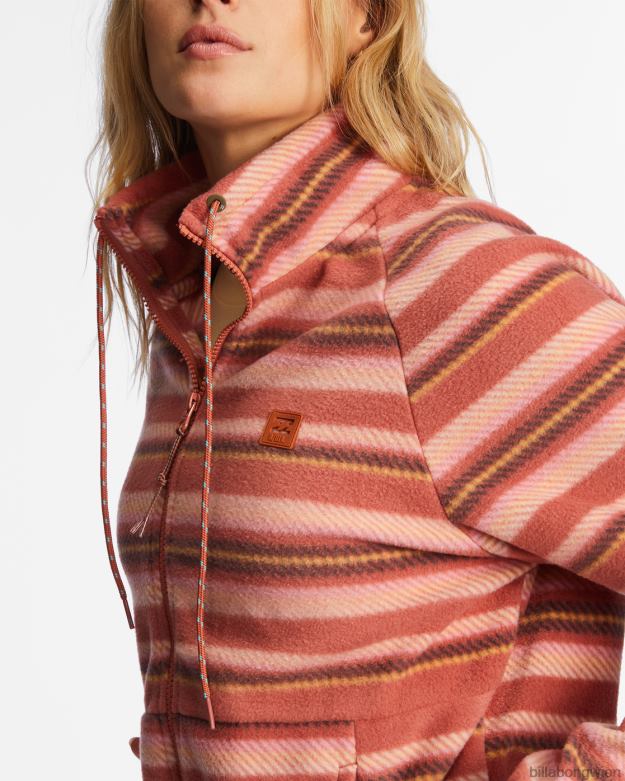 Billabong Clothing 00V682129 | Billabong Rand-Fleece mit Stehkragen und Reißverschluss küsse die Erde Frauen