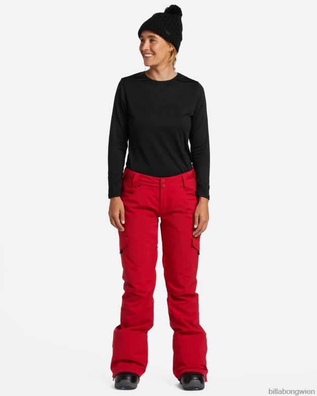 Billabong Wien 00V682559 | Billabong a/div nela 15k isolierte Schneehose Scharlach Frauen