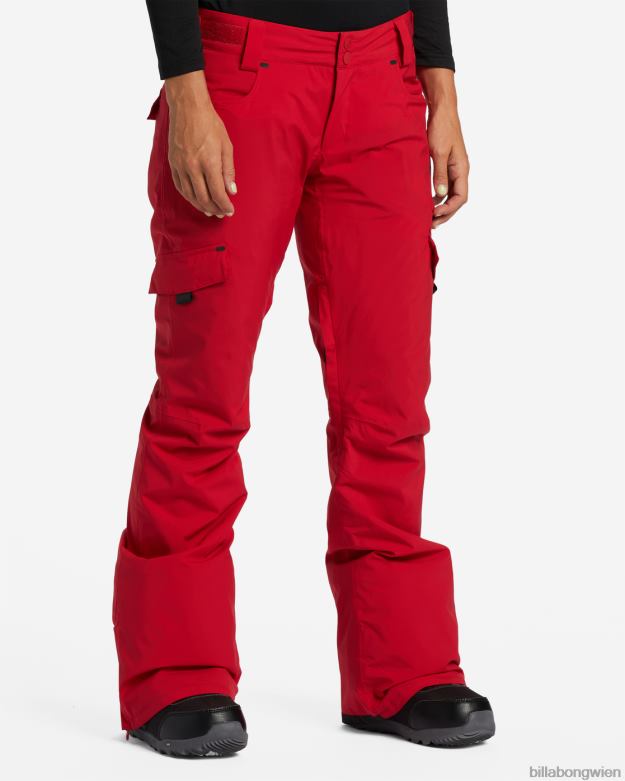Billabong Wien 00V682559 | Billabong a/div nela 15k isolierte Schneehose Scharlach Frauen