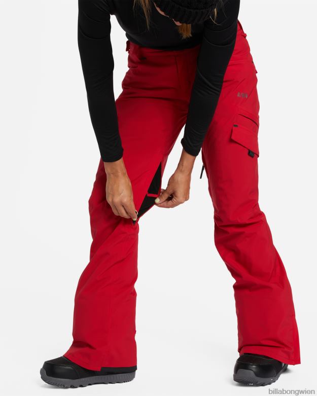 Billabong Wien 00V682559 | Billabong a/div nela 15k isolierte Schneehose Scharlach Frauen