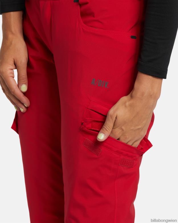 Billabong Wien 00V682559 | Billabong a/div nela 15k isolierte Schneehose Scharlach Frauen