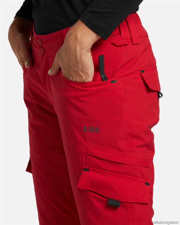 Billabong Wien 00V682559 | Billabong a/div nela 15k isolierte Schneehose Scharlach Frauen