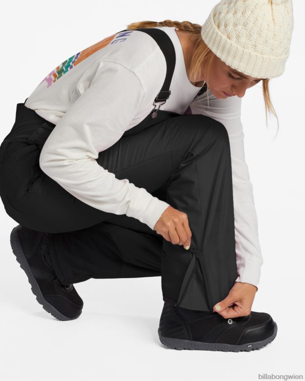 Billabong Wien 00V682563 | Billabong A/Div Riva 10k isolierte Latz-Schneehose Schwarz Frauen