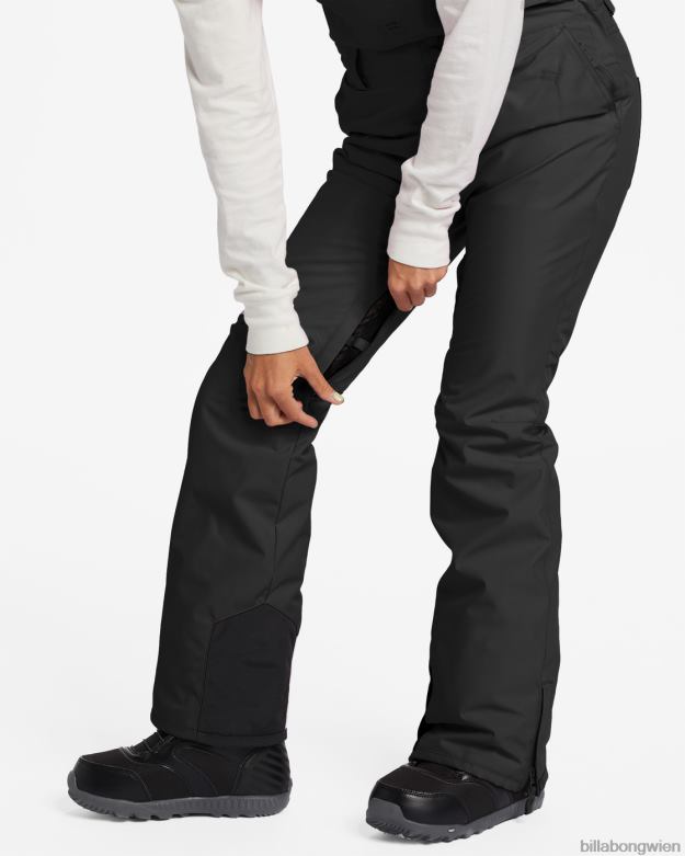 Billabong Wien 00V682563 | Billabong A/Div Riva 10k isolierte Latz-Schneehose Schwarz Frauen