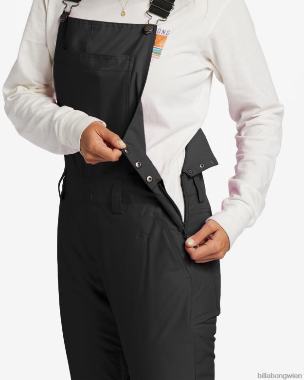 Billabong Wien 00V682563 | Billabong A/Div Riva 10k isolierte Latz-Schneehose Schwarz Frauen
