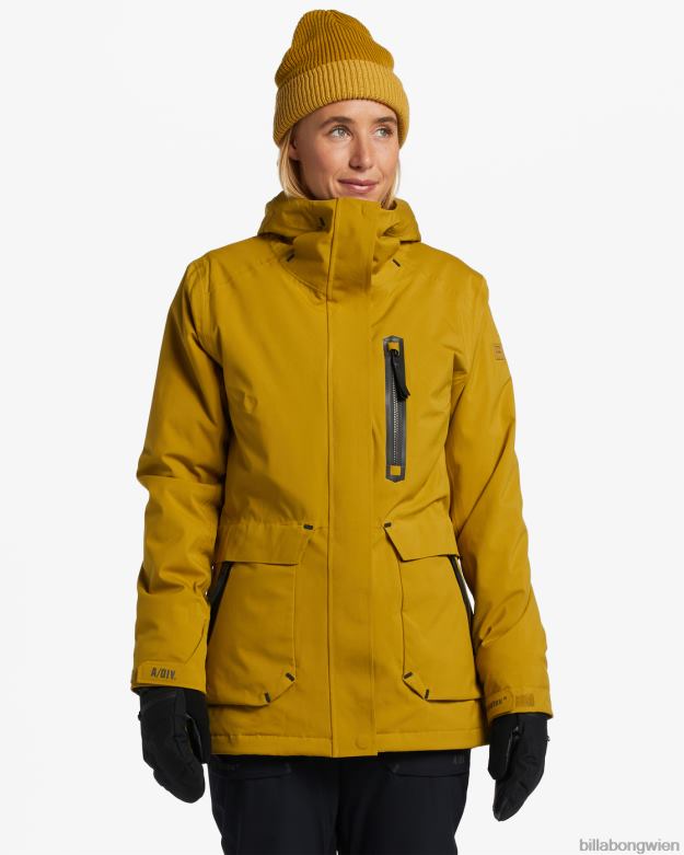 Billabong Wien 00V682554 | Billabong A/Div Trooper Stx 45K isolierte Schneejacke frisches Moos Frauen