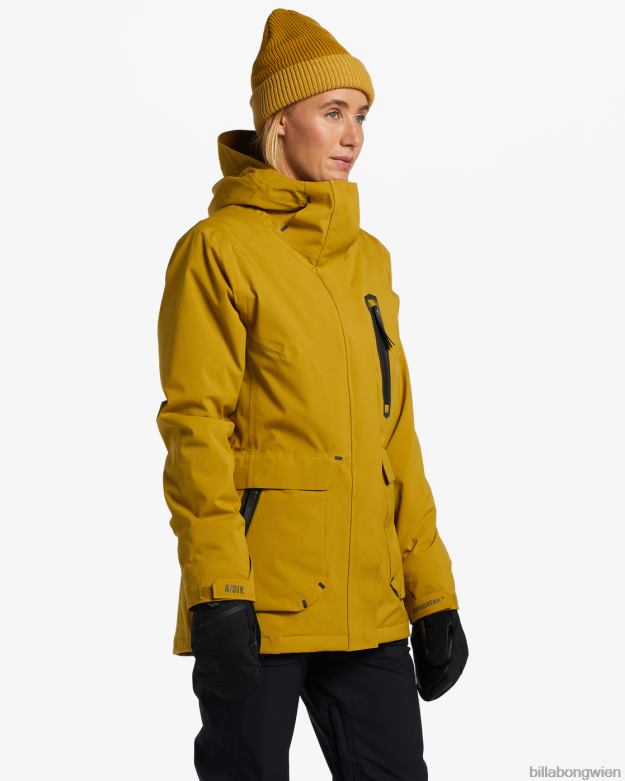 Billabong Wien 00V682554 | Billabong A/Div Trooper Stx 45K isolierte Schneejacke frisches Moos Frauen