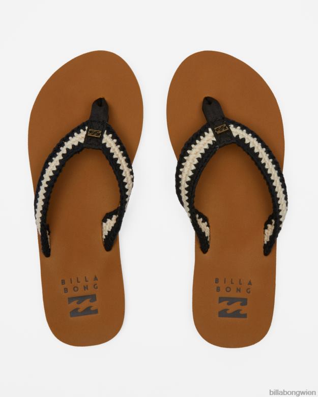Billabong Shoes 00V682539 | Billabong Baja-Sandalen schwarz weiß Frauen