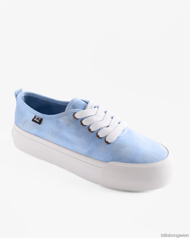 Billabong Shoes 00V682504 | Billabong Puebla-Canvas-Plateauschuhe Glückseligkeit blau Frauen