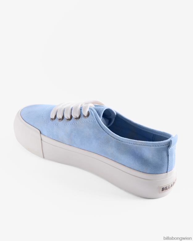 Billabong Shoes 00V682504 | Billabong Puebla-Canvas-Plateauschuhe Glückseligkeit blau Frauen