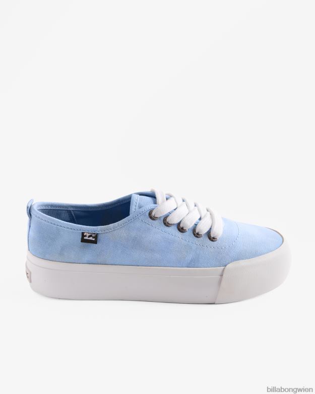 Billabong Shoes 00V682504 | Billabong Puebla-Canvas-Plateauschuhe Glückseligkeit blau Frauen
