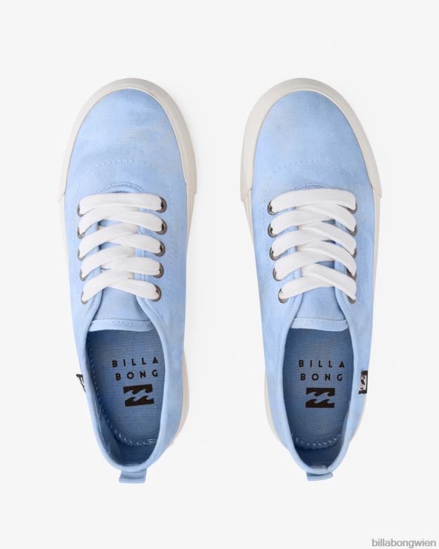 Billabong Shoes 00V682504 | Billabong Puebla-Canvas-Plateauschuhe Glückseligkeit blau Frauen