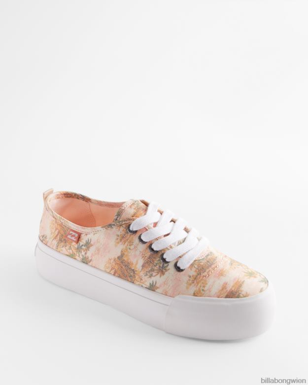 Billabong Shoes 00V682505 | Billabong Puebla-Canvas-Plateauschuhe Buttermilch Frauen