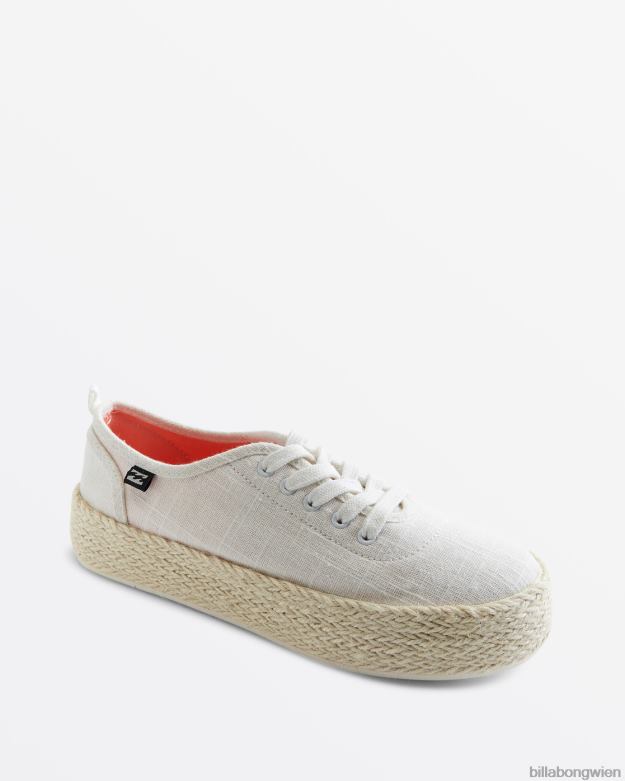 Billabong Shoes 00V682509 | Billabong Puebla-Canvas-Plateauschuhe Weiß Frauen