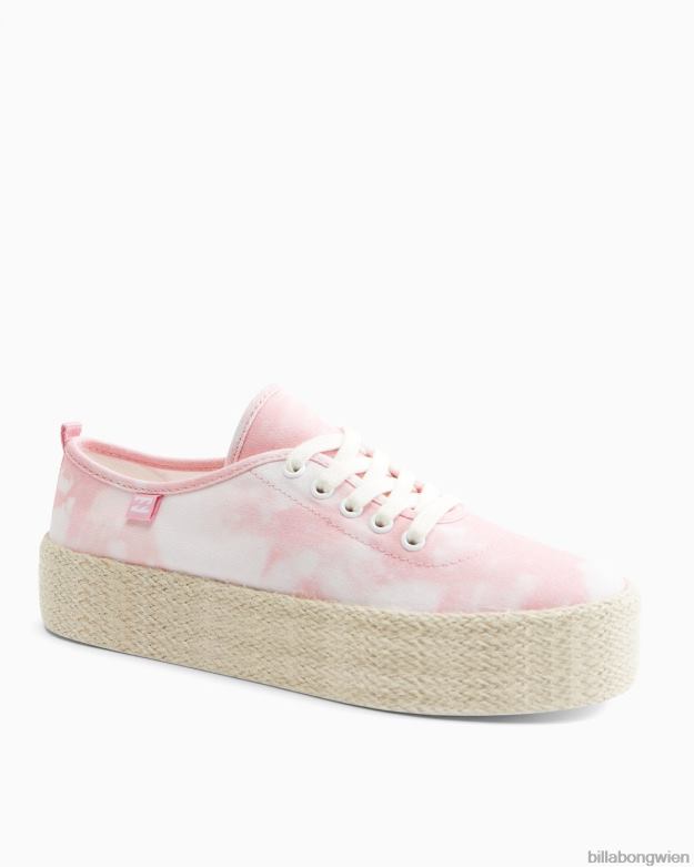 Billabong Shoes 00V682545 | Billabong Puebla-Canvas-Plateauschuhe leichtes Sorbet Frauen