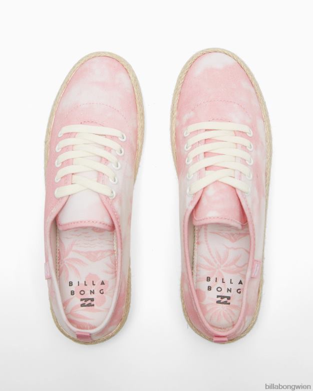 Billabong Shoes 00V682545 | Billabong Puebla-Canvas-Plateauschuhe leichtes Sorbet Frauen