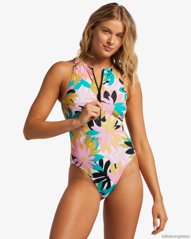 Billabong Wien 00V681267 | Billabong A/Div-Badeanzug mit hohem Halsausschnitt schwarz-multi Frauen