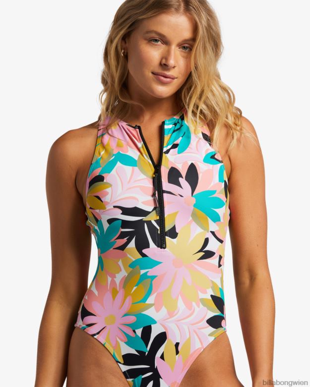 Billabong Wien 00V681267 | Billabong A/Div-Badeanzug mit hohem Halsausschnitt schwarz-multi Frauen