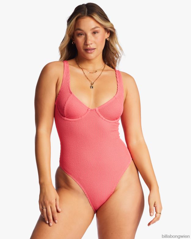 Billabong Wien 00V681295 | Billabong Sommer hoher einteiliger Badeanzug Korallenschwarm Frauen