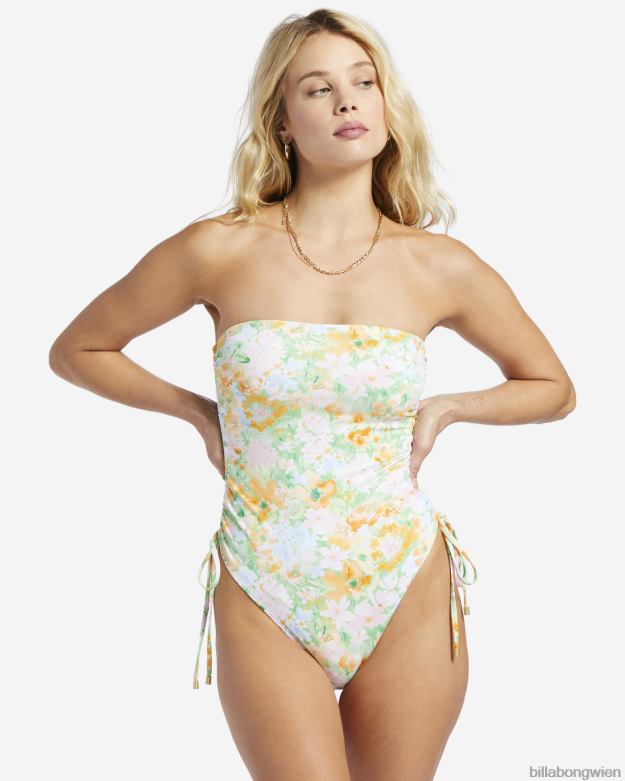 Billabong Wien 00V681341 | Billabong Soft Rave Naomi Bandeau-Einteiler-Badeanzug Grün Frauen