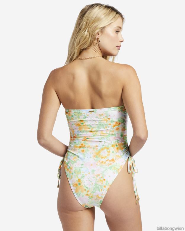 Billabong Wien 00V681341 | Billabong Soft Rave Naomi Bandeau-Einteiler-Badeanzug Grün Frauen