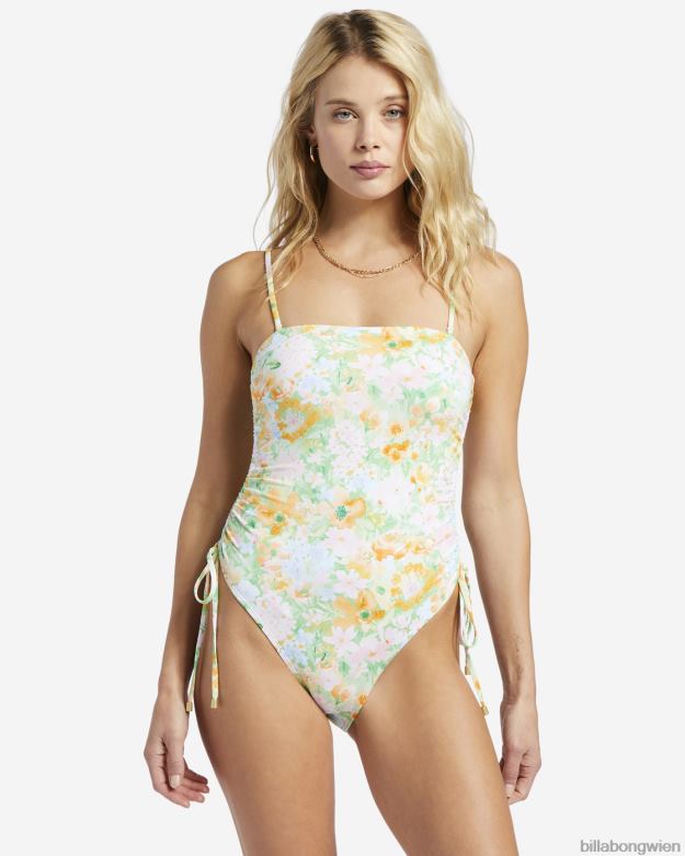 Billabong Wien 00V681341 | Billabong Soft Rave Naomi Bandeau-Einteiler-Badeanzug Grün Frauen