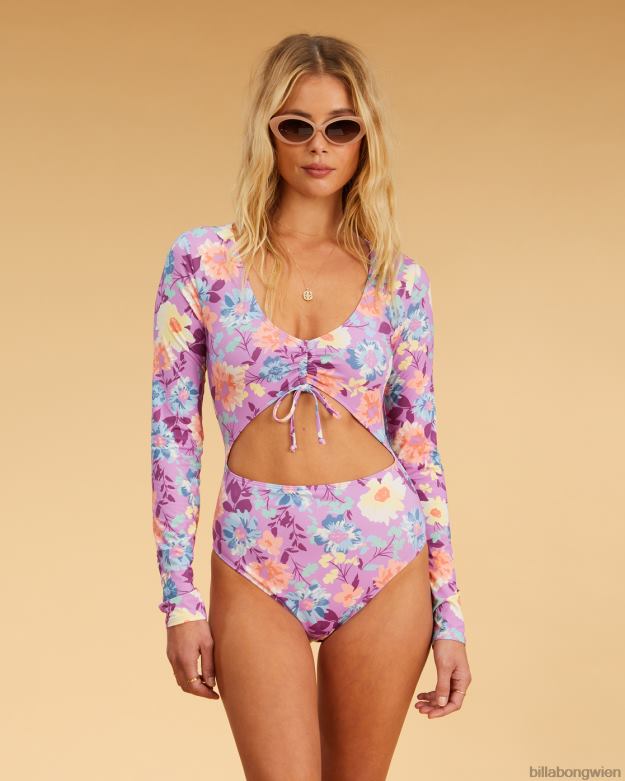Billabong Wien 00V681542 | Billabong Halleys Garden Langarm-Badeanzug multi Frauen