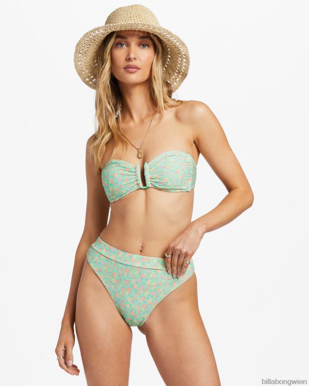 Billabong Wien 00V681196 | Billabong „I sea you tanlines“-Bikinihose mit hoher Taille grüne Minze Frauen