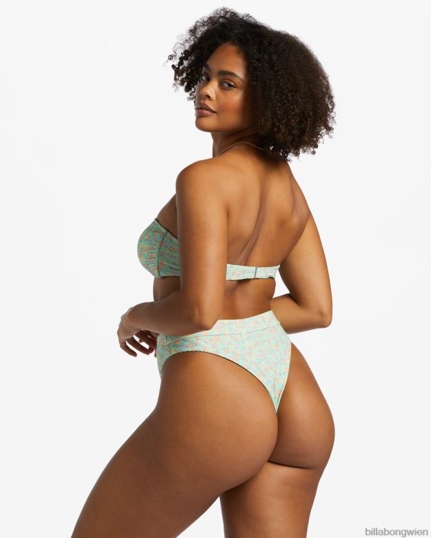 Billabong Wien 00V681196 | Billabong „I sea you tanlines“-Bikinihose mit hoher Taille grüne Minze Frauen