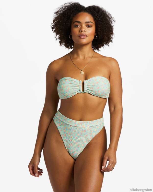 Billabong Wien 00V681196 | Billabong „I sea you tanlines“-Bikinihose mit hoher Taille grüne Minze Frauen