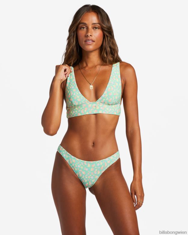 Billabong Wien 00V681200 | Billabong „I Sea You Tanlines“-Tropical-Bikinihose grüne Minze Frauen