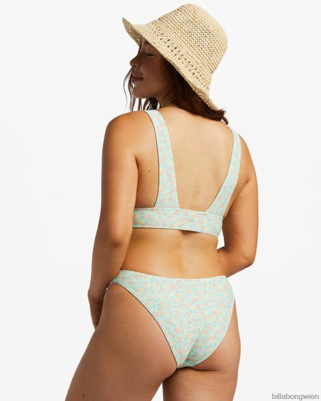 Billabong Wien 00V681200 | Billabong „I Sea You Tanlines“-Tropical-Bikinihose grüne Minze Frauen