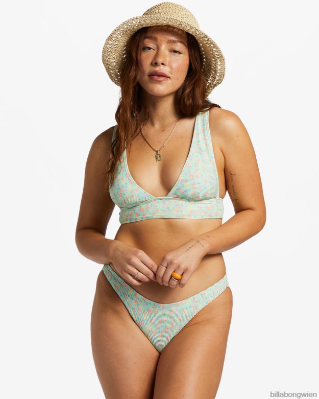 Billabong Wien 00V681200 | Billabong „I Sea You Tanlines“-Tropical-Bikinihose grüne Minze Frauen