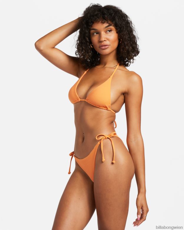 Billabong Wien 00V681215 | Billabong Tanlines Tanga-Bikinihose zum Binden an der Seite Orangenschale Frauen