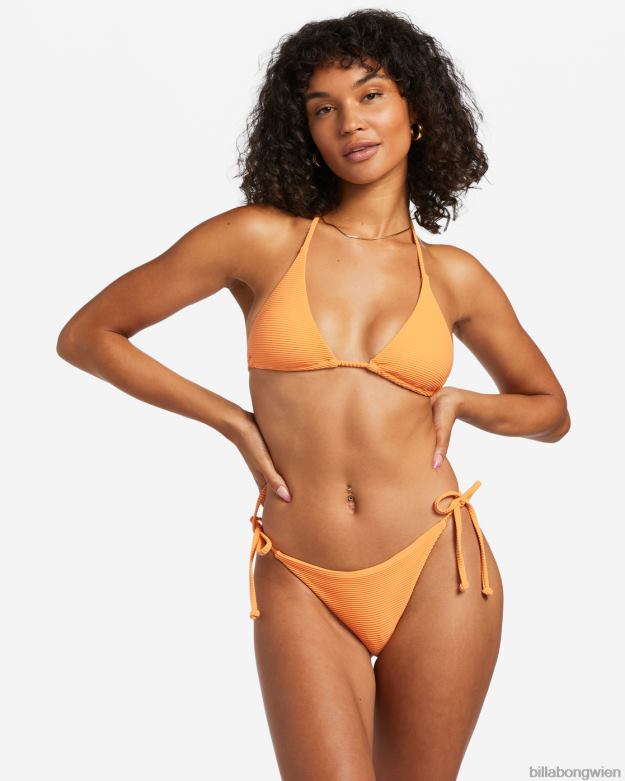 Billabong Wien 00V681215 | Billabong Tanlines Tanga-Bikinihose zum Binden an der Seite Orangenschale Frauen