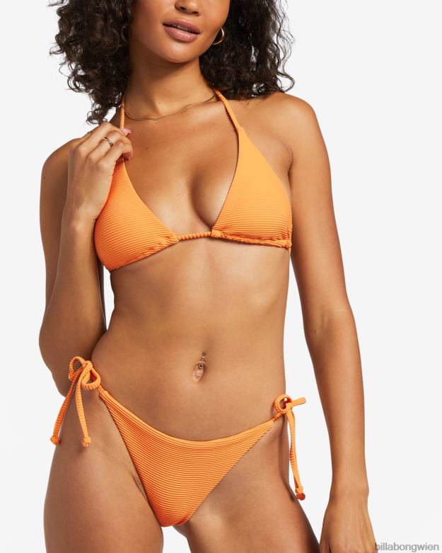 Billabong Wien 00V681215 | Billabong Tanlines Tanga-Bikinihose zum Binden an der Seite Orangenschale Frauen