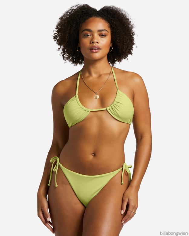Billabong Wien 00V681226 | Billabong Sol Searcher Tanga-Bikinihose zum Binden an der Seite helle Limette Frauen