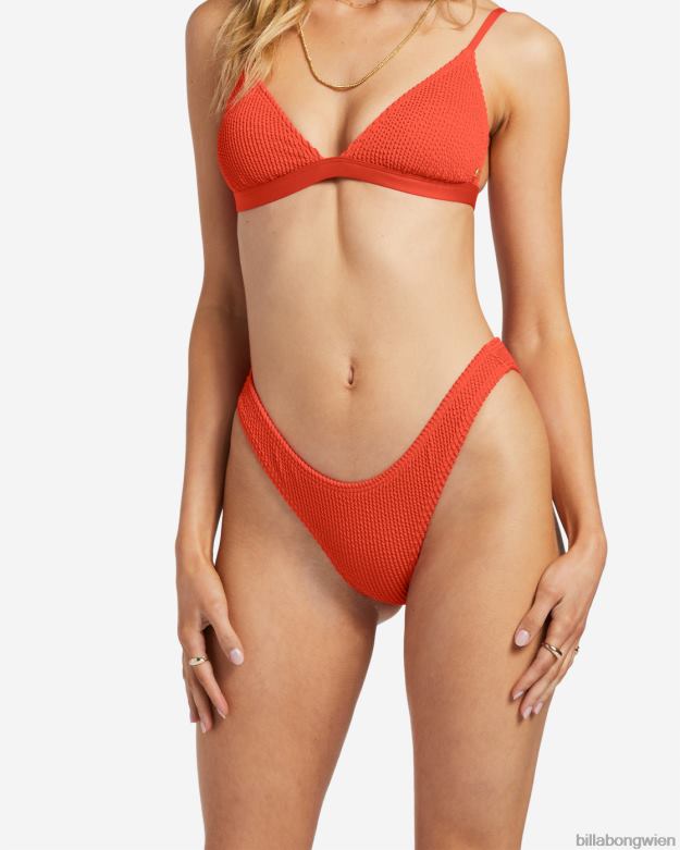 Billabong Wien 00V681251 | Billabong Sommer-High-Hike-Bikinihose rotes Aloha Frauen