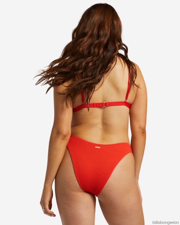 Billabong Wien 00V681251 | Billabong Sommer-High-Hike-Bikinihose rotes Aloha Frauen