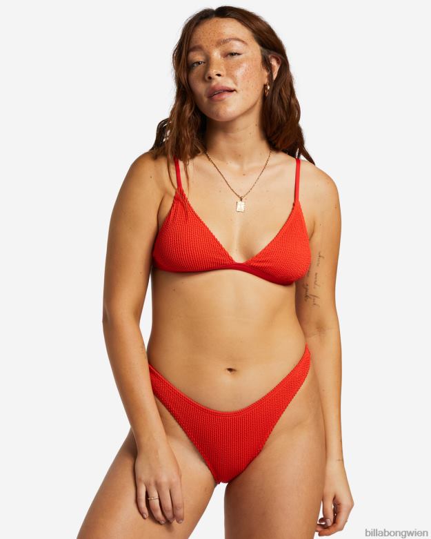 Billabong Wien 00V681251 | Billabong Sommer-High-Hike-Bikinihose rotes Aloha Frauen