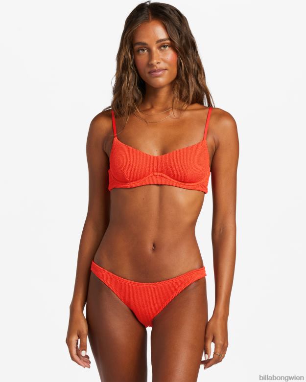Billabong Wien 00V681253 | Billabong Sommer-High-Tropic-Bikinihose rotes Aloha Frauen