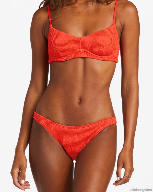 Billabong Wien 00V681253 | Billabong Sommer-High-Tropic-Bikinihose rotes Aloha Frauen