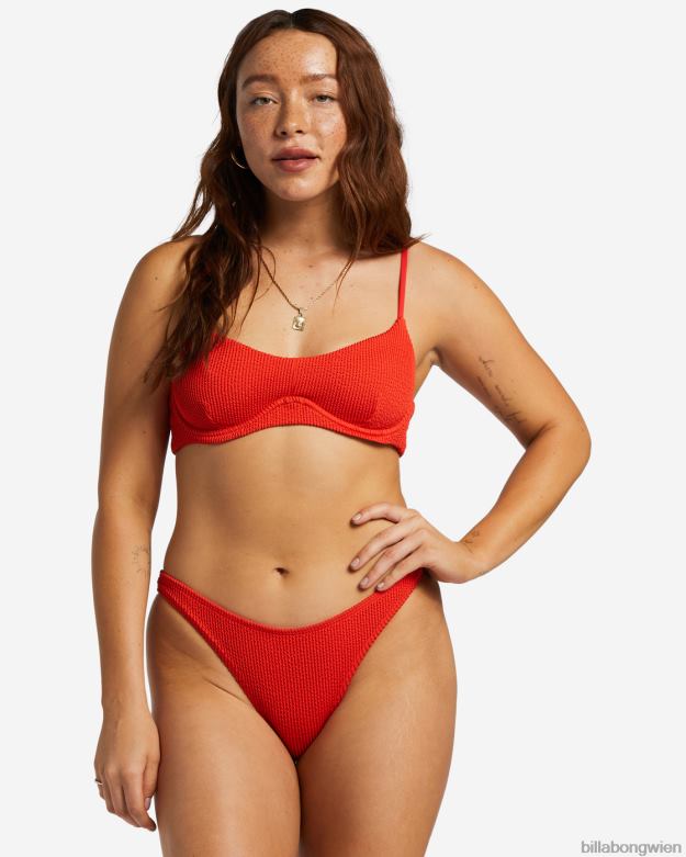 Billabong Wien 00V681253 | Billabong Sommer-High-Tropic-Bikinihose rotes Aloha Frauen