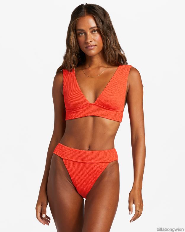 Billabong Wien 00V681255 | Billabong Sommer-High-Aruba-Bikinihose rotes Aloha Frauen
